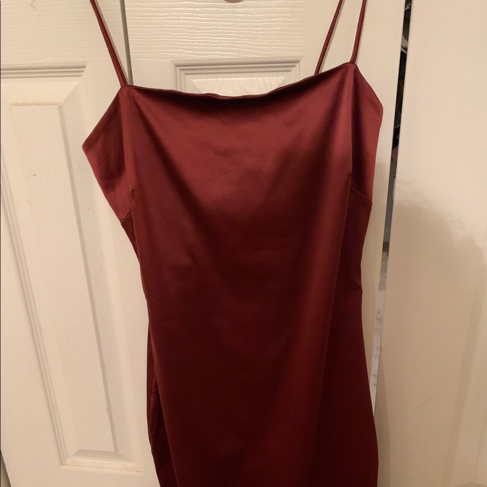 Naked Wardrobe Little Miss Satin Mini